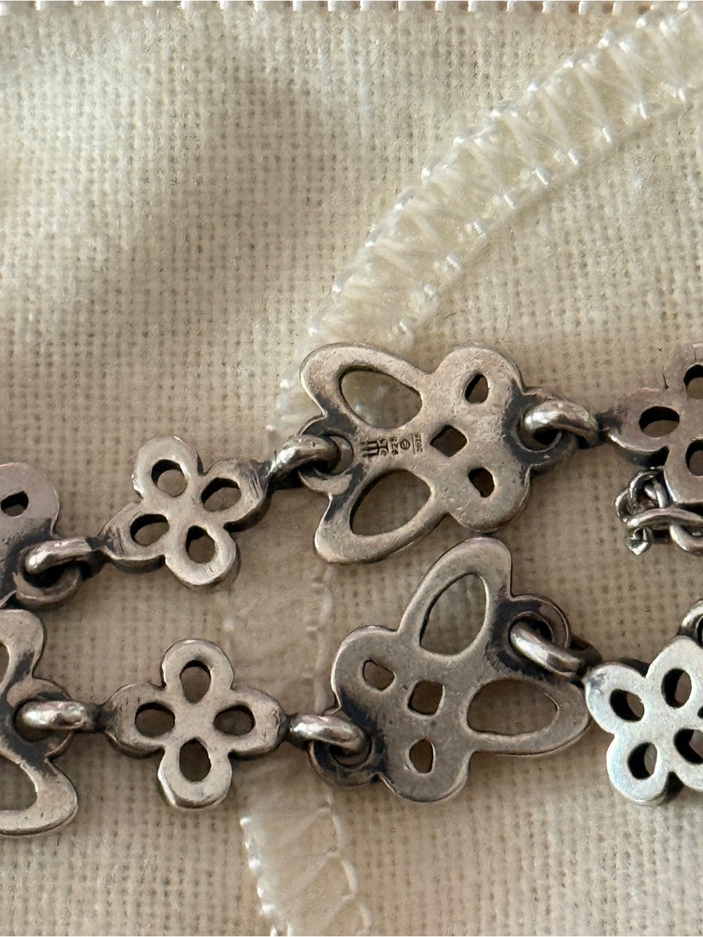 James Avery butterfly and flowers bracelet - Picture 2 of 5